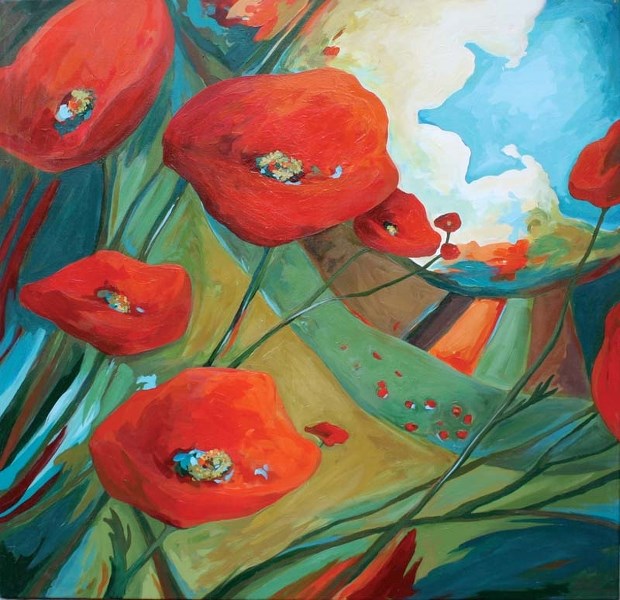 OFF-WHYTE – Time Flutters By by artist Lorraine Shulba.