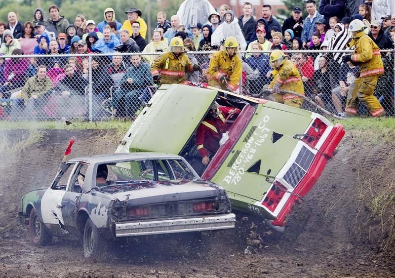 SMASH &#8216;EM UP – The popular demolition derby will be back for this year&#8217;s Fete au Village in Legal.
