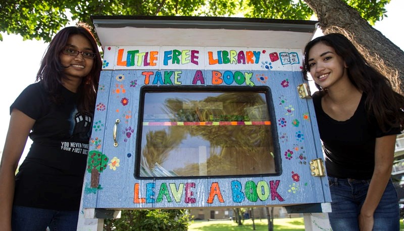The FCSS recently launched a little free library at Sturgeon Point Villa where residents can take a book or leave a book. Residents Dinusha Yagama