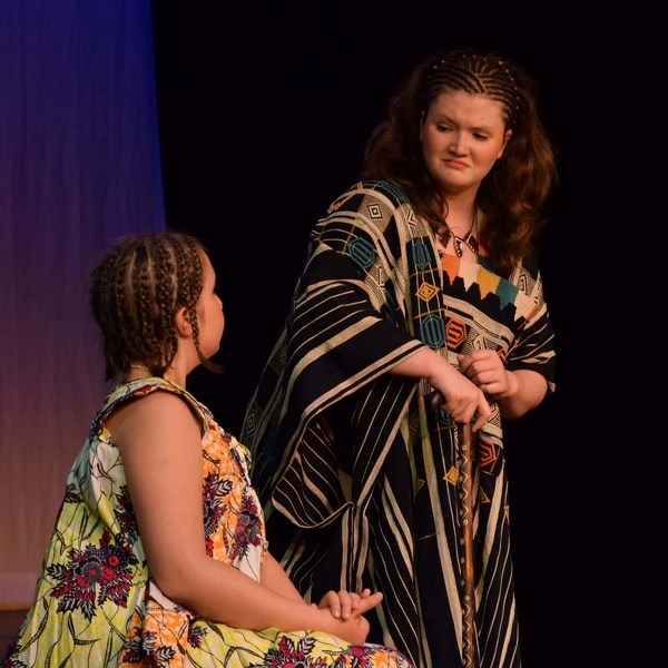 Ananasi and Friends &#8211; St. Albert actor Beth Trembath (standing) is the Storyteller in this delightful production that brings to life four traditional African folk tales.