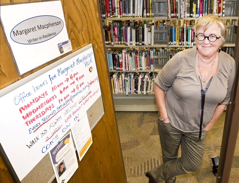 Margaret Macpherson the writer-in-residence at the St. Albert Public Library is leading a story-slam workshop at the library on Wednesday