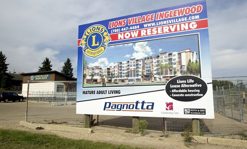 NO DEAL – Lions Village of Greater Edmonton Society bought the site at 2 Inglewood Dr. in 2010. The Village was supposed to be an affordable retirement complex with 120