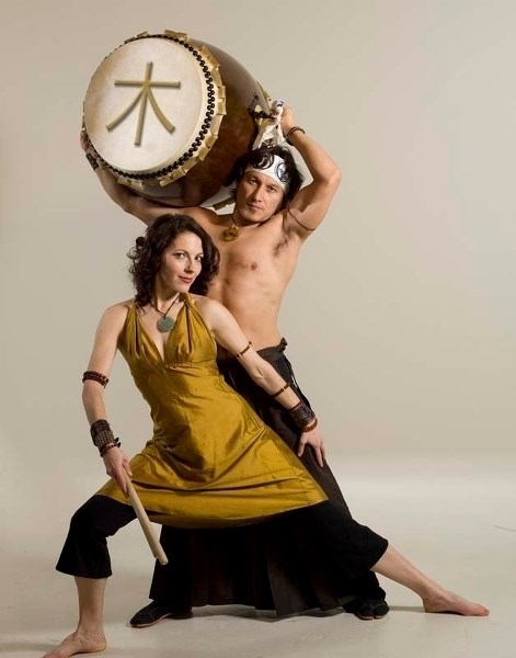 Gregory Shimizu and Twilla MacLeod of Booming Tree Taiko drum group will be the showcase performers at the Morinville Culture Days.