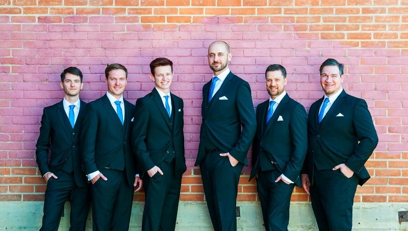 A CAPPELLA – Former St. Albert Children&#8217;s Theatre alumnus Luc Tellier (third from left) is part of 6 Minute Warning