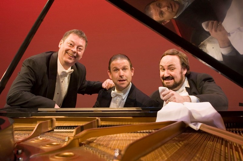 The PreTenors have performed for Alberta audiences for 18 years developing a solid following as the comedic tenors (left to right) Placebo Domingo (Michel Landry)