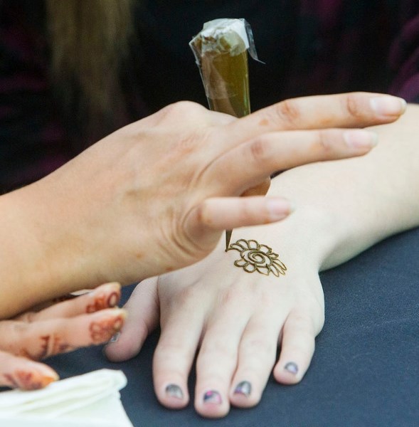 HENNA – A henna body art workshop was just one of the many music and arts demos for youth attending the Amplify youth Festival.