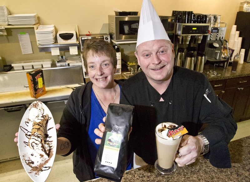 AWARDED – Owner of the Green Bean Cafe and Bistro Douglas Adsit and his Manager Heather Casavant won the Morinville Small Business Award last Thursday.