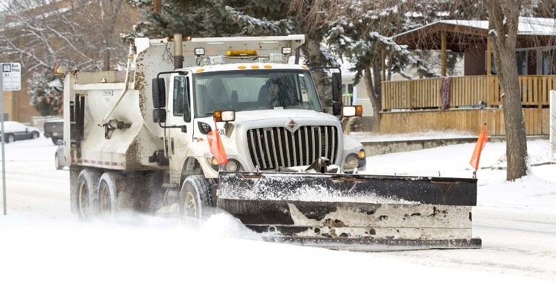 City snow clearing efforts were underway all weekend.