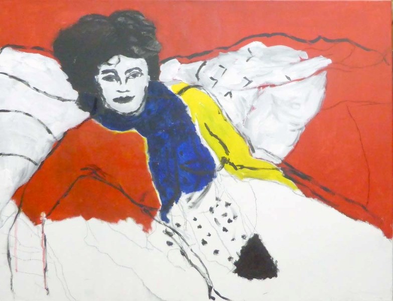 Woman with Pillows by Violet Owen