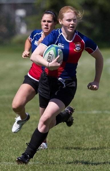 COLOMBIA BOUND – McKenzie Pusch of the St. Albert Rugby Football Club was recruited by the Dog River Howlers for the U18 7s women&#8217;s tournament next week in Medellin