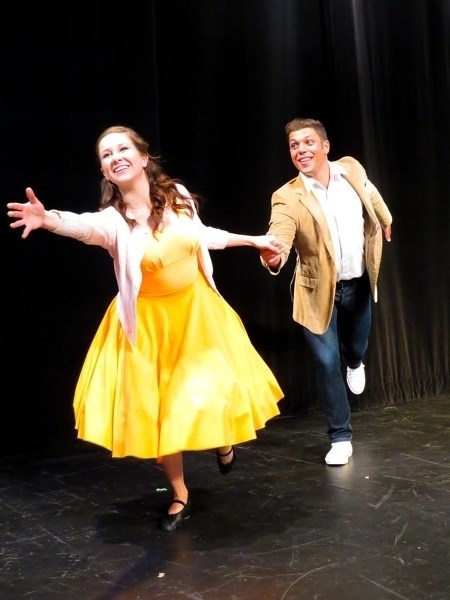 Taylor Fawcett (Tony) and Katherine Pohoreski (Maria) star in West Side Story now running at Festival Place in Sherwood Park until Dec. 30.