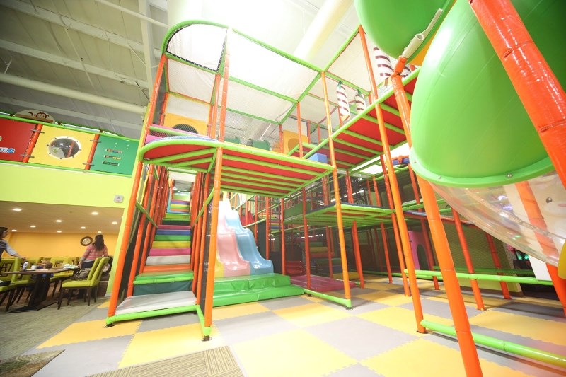 The vast space at Hide n Seek playground is parent-created and parent-approved