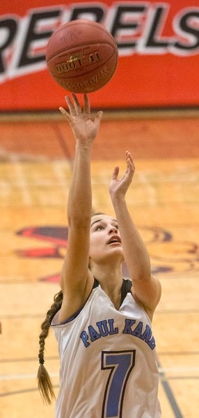 PULLING THE TRIGGER – Britney Hinecker gets a shot away for the Paul Kane Blues