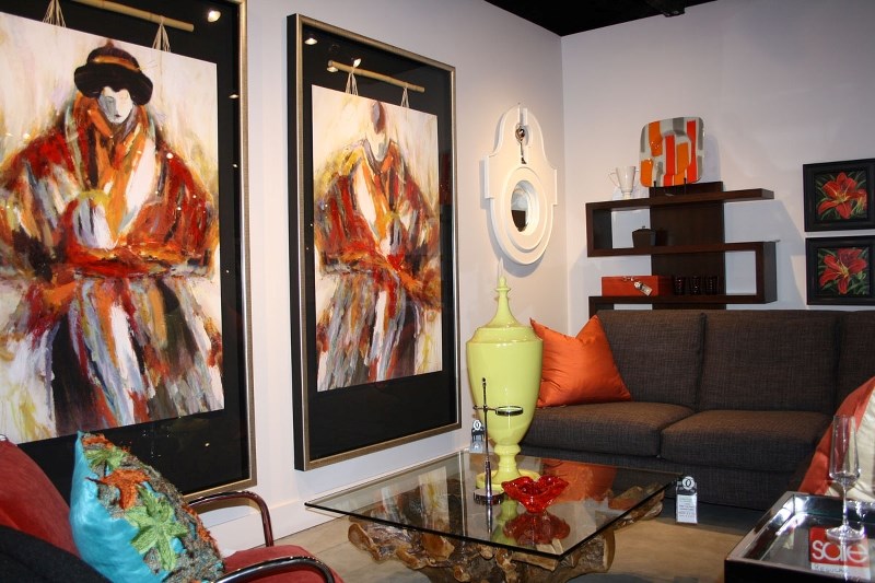 Reds of every hue are featured prominently at Christopher Clayton Furniture. From sofas and side chairs