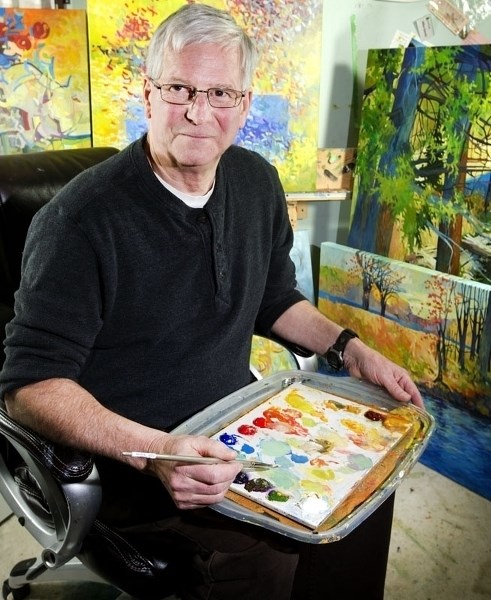 Mike Dendy is the January artist of the month. He is a local St. Albert Artist.