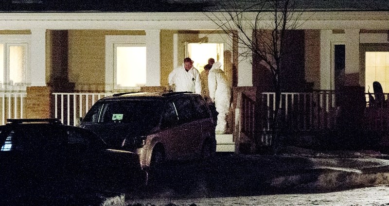 SHOOTING SUSPECT – Shawn Rehn&#8217;s body is pulled from a home near the Sturgeon Valley Golf Course. The man who shot two RCMP officers on Saturday was known to show no