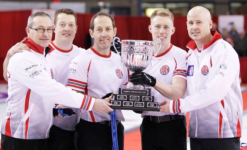 BRIER BOYS – The Kevin Koe rink – coach John Dunn