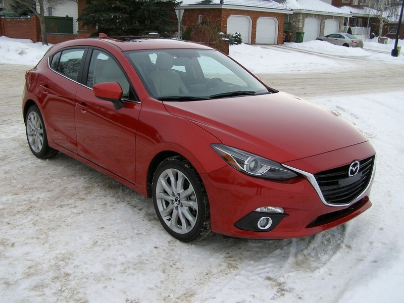 The Mazda 3&#8217;s red mica colour is worth the extra $300.