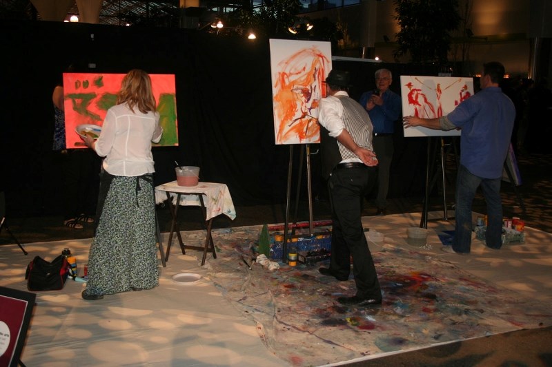 Local artists Denise Lefebvre