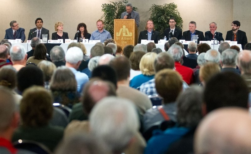 It was a full house for the St. Albert and St. Albert-Spruce Grove ridings all candidates forum at the St. albert Inn on Monday night with hundreds of potential voters