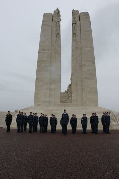 St. Albert cadets visit the Vimy Ridge Memorial in France.