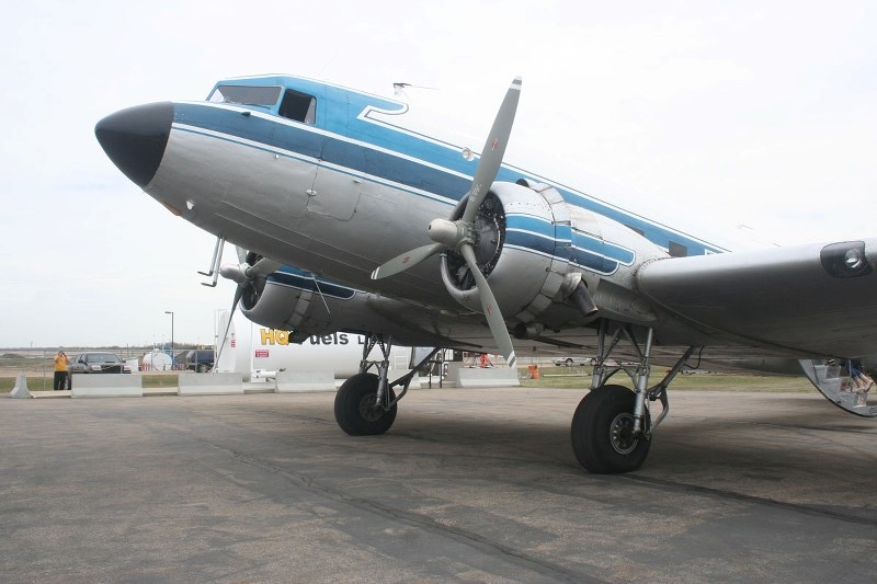 A PIECE OF HISTORY – Hundreds of DC-3 airplanes like this one came through Alberta on the way to the Soviet Union during the Second World War.