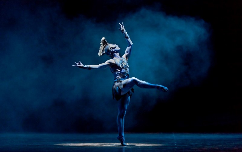 Derek Dunn of Houston Ballet incorporates East Indian gestures in La BayadĂ¨re