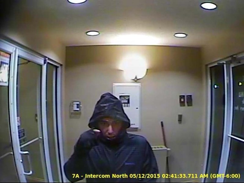 SEEKING HELP –Residents at Mission Hill Grande hope the public can help them identify several people who broke into their building&#8217;s parkade in recent months. This man
