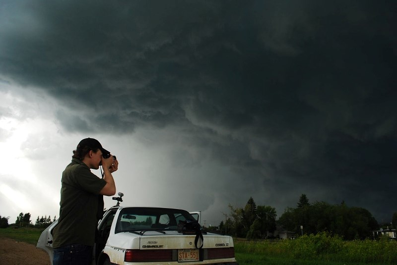 Ryan Keller gets a good shot of a storm in 2011.