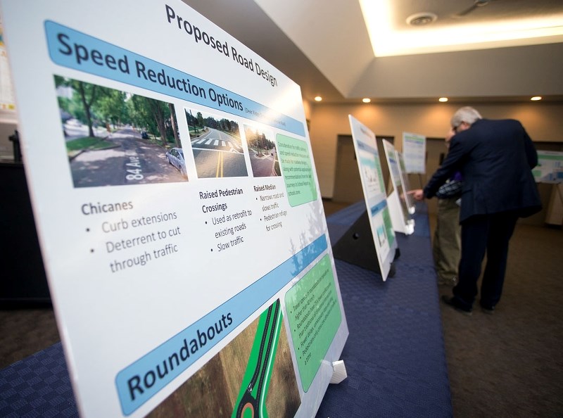 OPEN HOUSE –Residents came out to a second open house on the proposed realignment for Villeneuve Road on Tuesday.