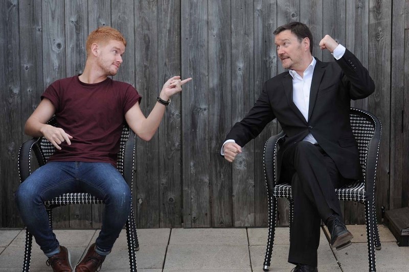 Mikey North (Gary Windass) and Ian Pulston-Davies (Owen) from Britain&#8217;s longest running soap opera