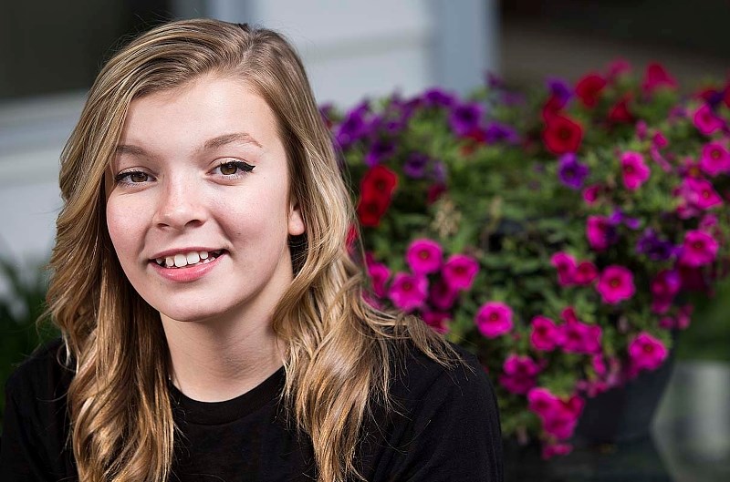 YOUNG TALENT &#8211; Sydney Bourbeau poses for a photo at her home on Wednesday afternoon. Sydney recently had the chance to perform a duet with Ed Sheeran