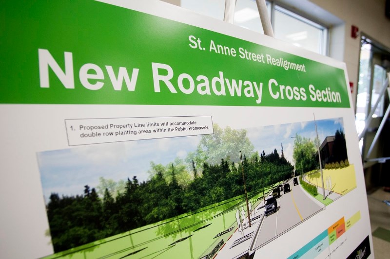 The St. Anne Street realignment will continue as planned.
