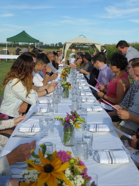 Long table dinners are a return to days past.
