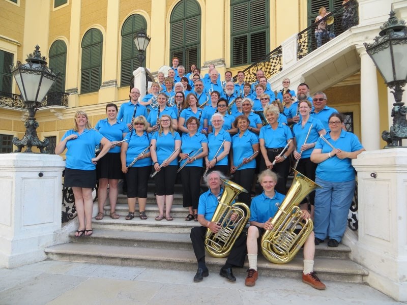 The St. Albert Community Concert Band received special permission to perform at SchĂ¶nbrunn Palace