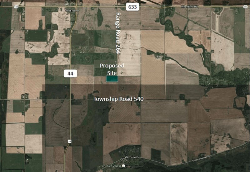 The location of a proposed LNG plant.