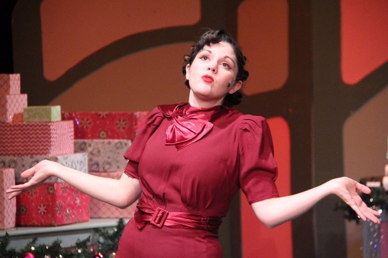 St. Albert&#8217;s Christina O&#8217;Dell as Illona Ritter sings the romantic song A Trip To the Library in She Loves Me now playing at Campus St. Jean Auditorium until