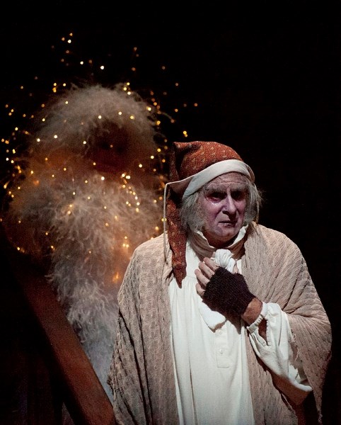 James MacDonald as Ebenezer Scrooge is forced to face visitations from four spirits during the Citadel Theatre&#8217;s production of A Christmas Carol running until Dec. 23.