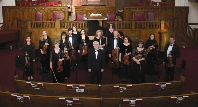 The Alberta Baroque Ensemble led by Paul Schieman performs Music For a Festive Season at Robertson-Wesley United Church on Sunday.