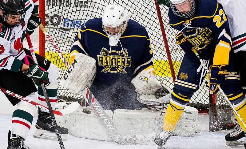 PRESSURED – Thomas Davis makes one of his game-high 37 saves