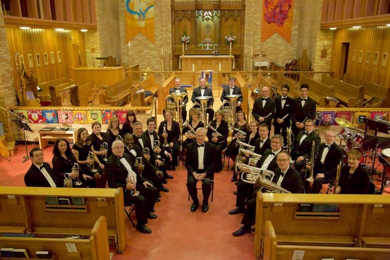 Tonight the 28-piece Mill Creek Colliery Band performs a series of Christmas favourites at All Saints Anglican Cathedral pictured above.