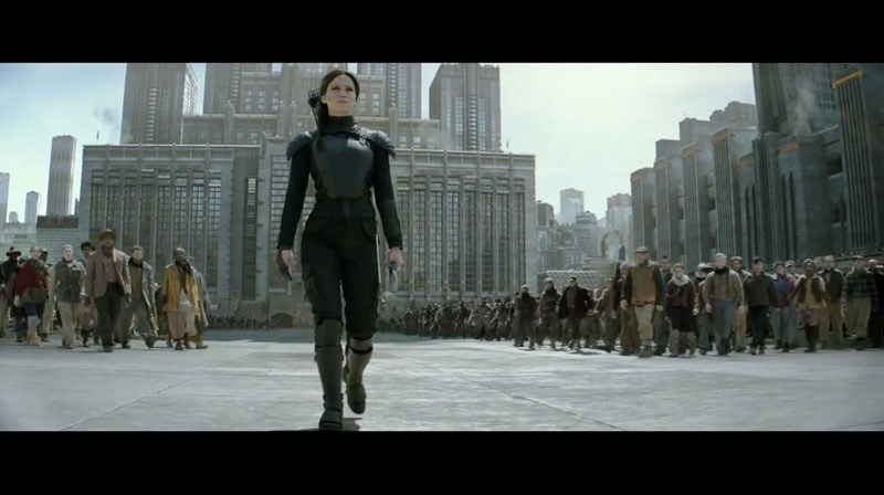Jennifer Lawrence&#8217;s Katniss makes a triumphant return in the finale of the Hunger Games series.