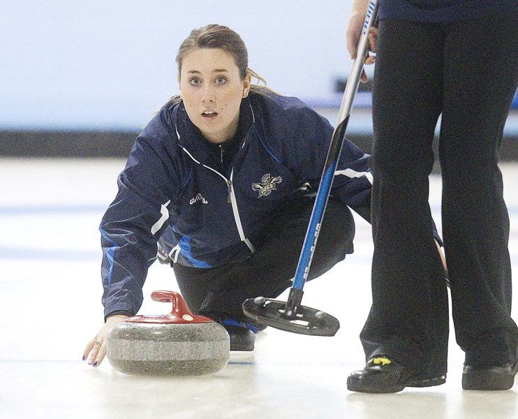 ROCK SOLID &#8211; Karynn Flory of St. Albert is skipping a rink at the Northern Alberta Curling Association women&#8217;s playdowns this weekend at the St. Albert Curling