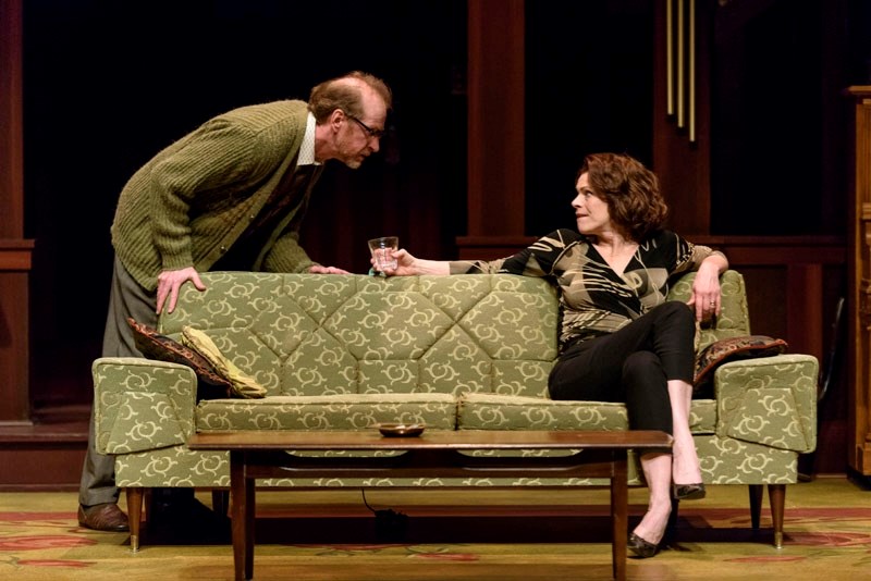 Tom Rooney (George) and Brenda Robins (Martha) star in Who&#8217;s Afraid of Virginia Woolf? playing at the Citadel Theatre until Saturday