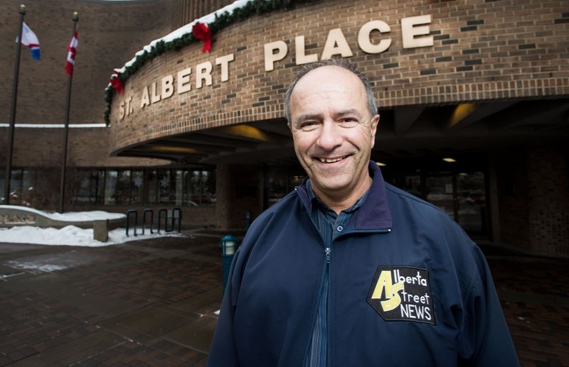 John Zapantis wants to sell Alberta Street News in St. Albert.