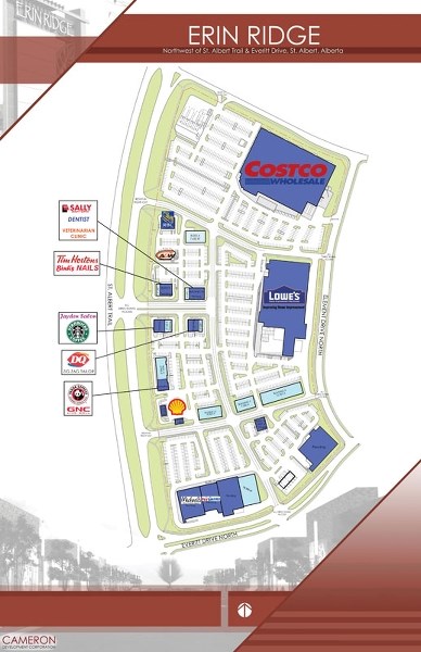 This site plan shows some of the expected business going in near Costco.
