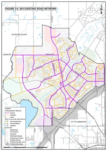 City Of St Albert Maps Council Gets To Shoulder-Check Transportation Master Plan - Stalberttoday.ca