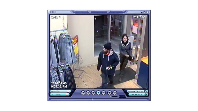 St. Albert RCMP are looking for these two people who allegedly stole $1