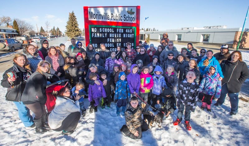 NO SCHOOL BLUES â€” Parents at Morinville Public are frustrated this week after learning that plans for their new school have ground to a halt. The current school is very