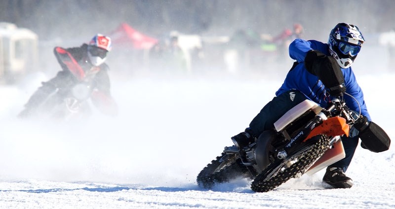 FEWER NUMB BUMS â€“ Racers skid into a corner at Sandy Beach at the 2015 Numb Bum 24. Organizers have cancelled the race for 2016 in the wake of the fatality that happened